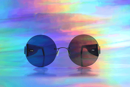 Hanny Ahern, Black Circle Sunglasses